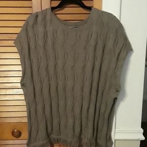 Poncho style sweater